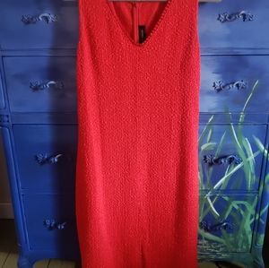 Saint John V-neck Blend Knee Length Dress